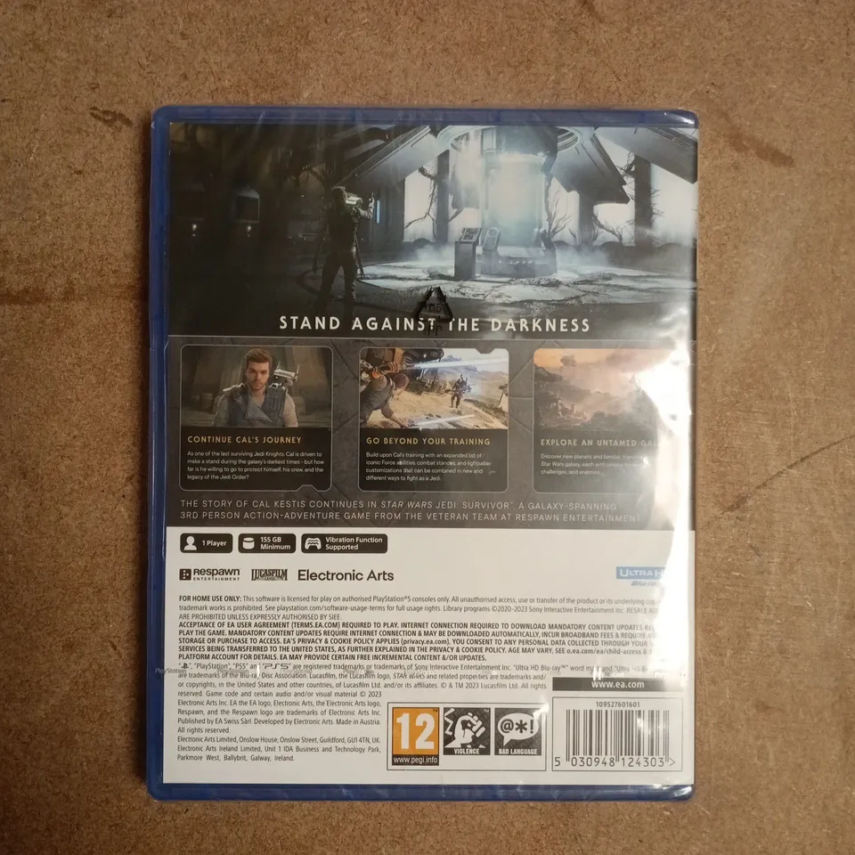 SEALED STAR WARS JEDI SURVIVOR PLAYSTATION 5 VIDEO GAME