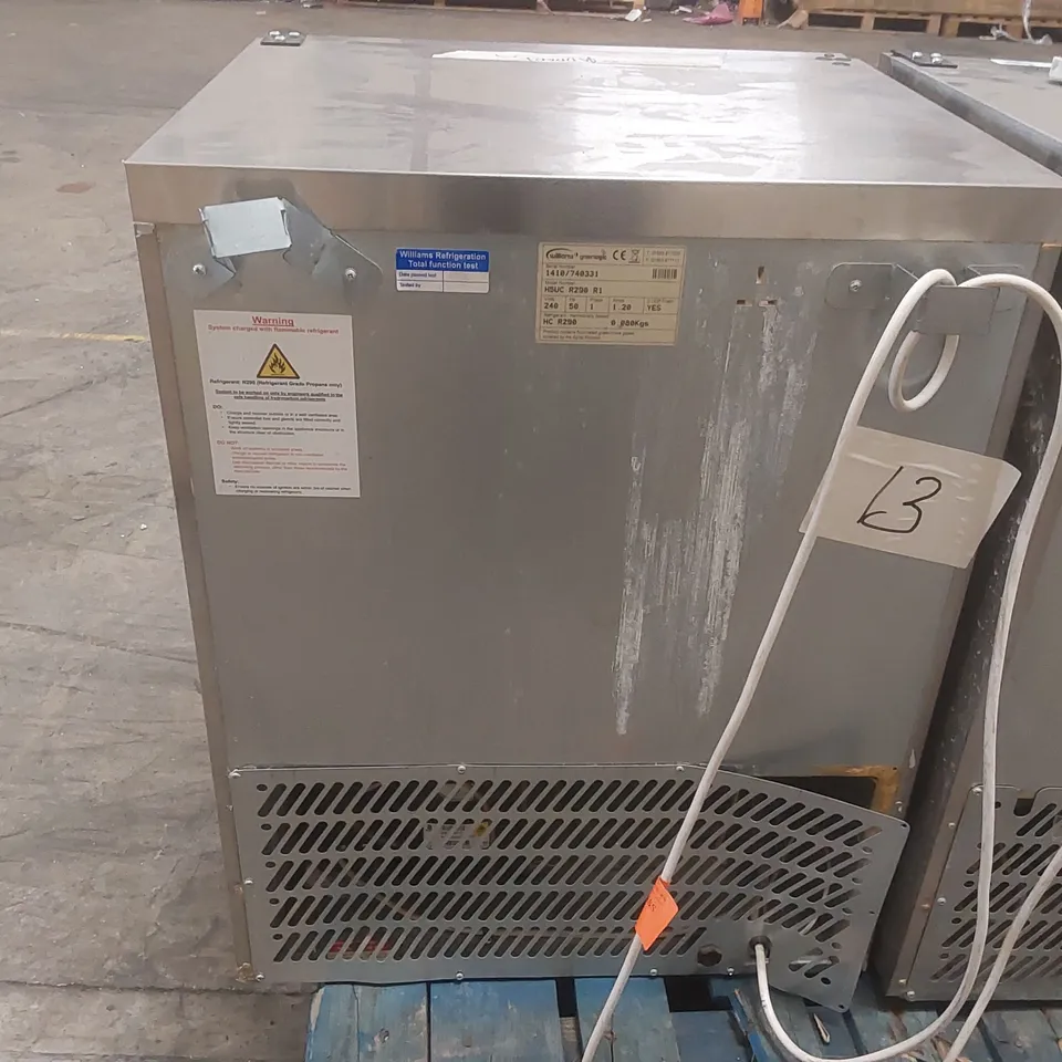 WILLIAMS H5UC R290 R1 COMMERCIAL UNDERCOUNTER REFRIGERATOR