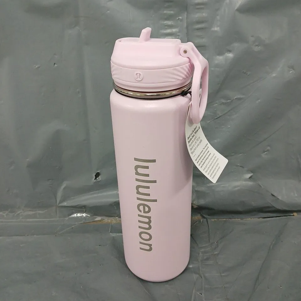 LULULEMON BACK TO LIFE SPORT BOTTLE 24OZ STRAW LID - PINK 