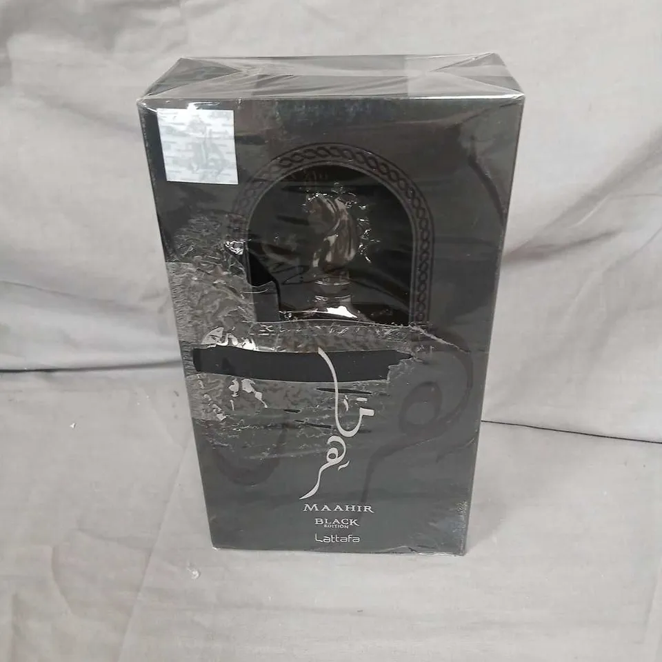 FOUR LATTAFA MAAHIR BLACK EDITION EAU DE PARFUM 100ML – BOXED