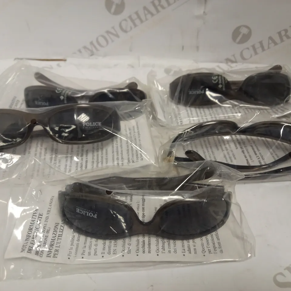 LOT OF 5 PAIRS OF POLICE SUNGLASSES