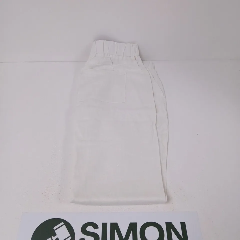 FREEMANS WHITE LINEN TROUSERS - SIZE 20S