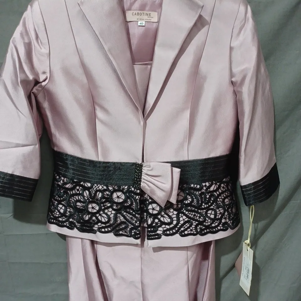 CABOTINE DONNA BY GEMA NICOLAS 3 PIECE JACKET, TOP & SKIRT (CD21795) IN ROSA - UK 10