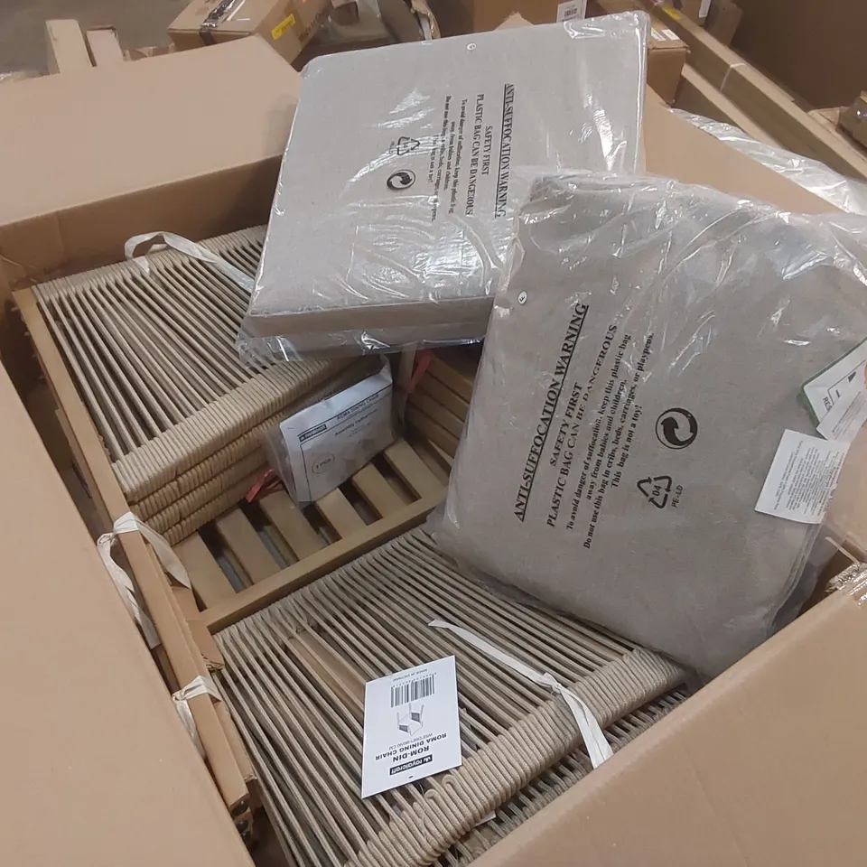 BOXEX SET OF 2 ROMA DINING CHAIRS (1 BOX)