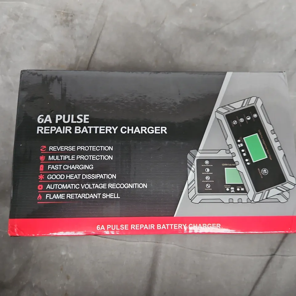 6A PULSE REPAIR BATTERY CHARGER – BOXED 