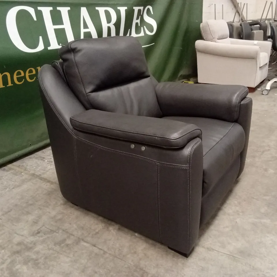 QUALITY DESIGNER ITALIAN MADE AVILA ELECTRIC RECLINER LEATHER ARMCHAIR