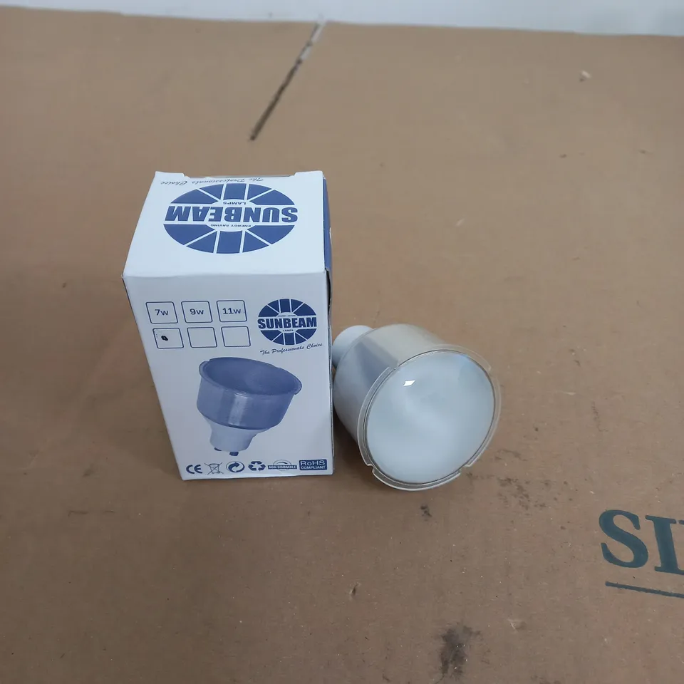 APPROXIMATELY 45 SUNBEAM 7W 3000K WARMWHITE LOW ENERGY COMPACT REFLECTOR GU10 LAMP