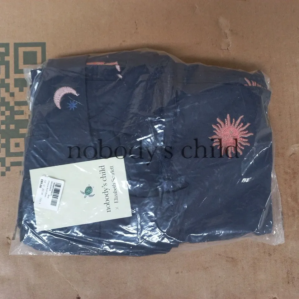 BAGED NOBODY'S CHILD CONNIE SHIFT DRESS IN BLUE SIZE UK 12