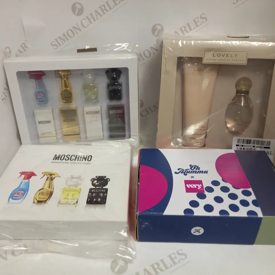LOT OF 8 ASSORTED BODYCARE GIFT SETS, TO INCLUDE MOSCHINO, SANCTUARY, BAYLIS & HARDING & OH MUMMA RRP £227