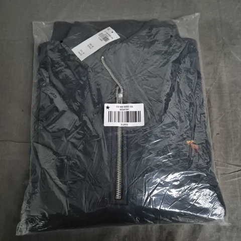 ABERCROMBIE & FITCH NAVY QUARTER ZIP - XL