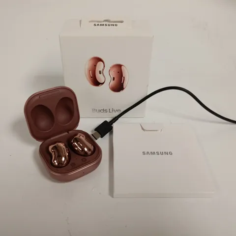 BOXED SAMSUNG GALAXY BUDS LIVE IN MYSTIC BRONZE