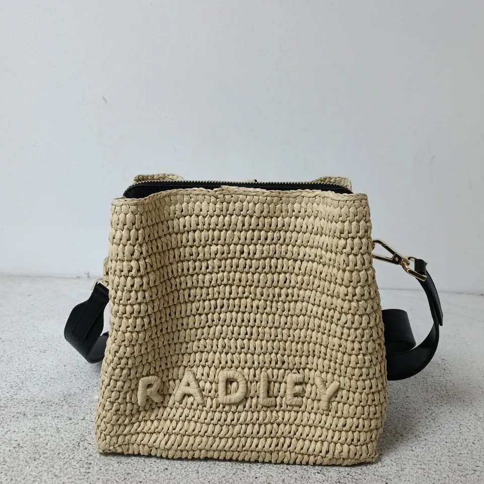 RADLEY DUKES PLACE RAFFIA MEDIUM COMPARTMENT CROSSBODY