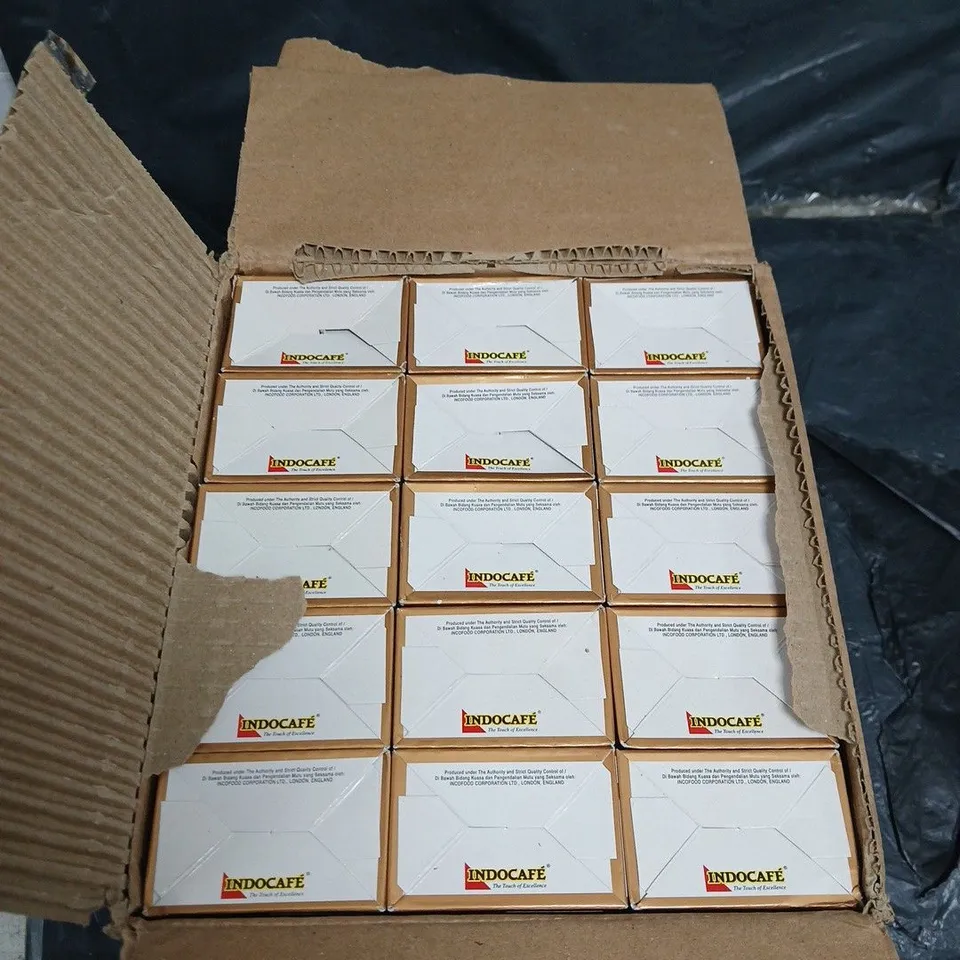 BOX OF APPROX 26 INDOCAFE COFFEE MIX