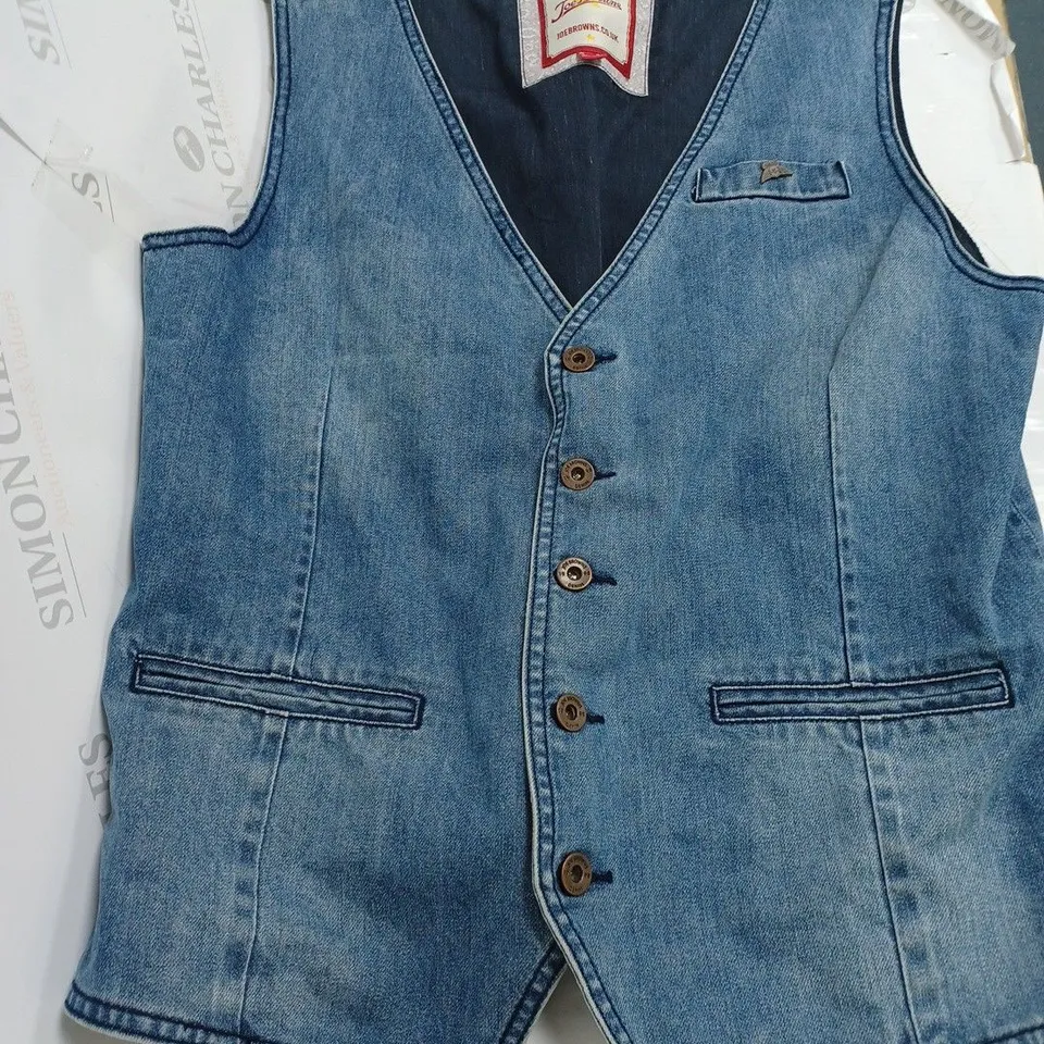 JOE BROWNS DENIM BOMBER JACKET - UK M