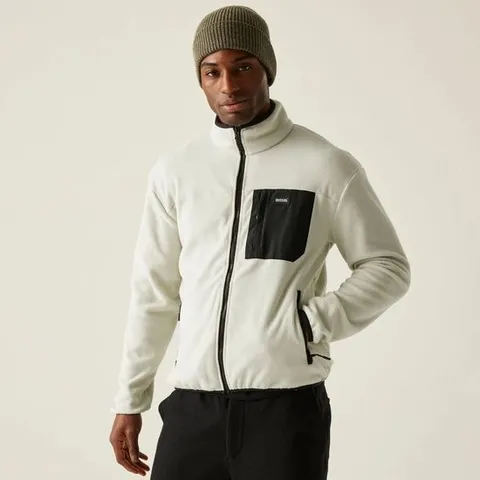 BRAND NEW REGATTA MENS FRANKIE FULL ZIP FLEECE JACKET IN SILVER GREY SIZE 5XL