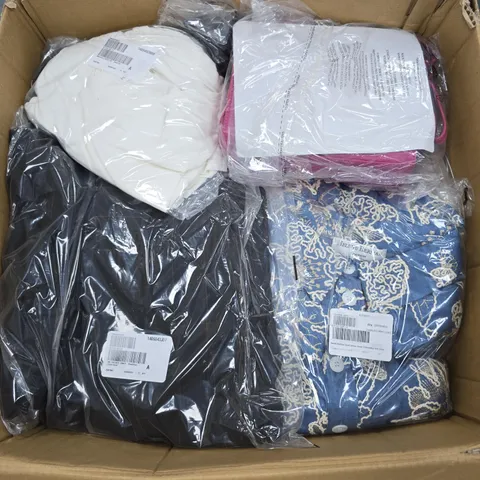 APPROXIMATELY 20 ASSORTED CLOTHING ITEMS IN VARIOUS STYLES, SIZES & COLOURS