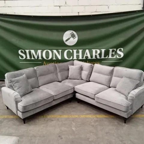 VICTORIA CORNER GROUP SOFA - GREY