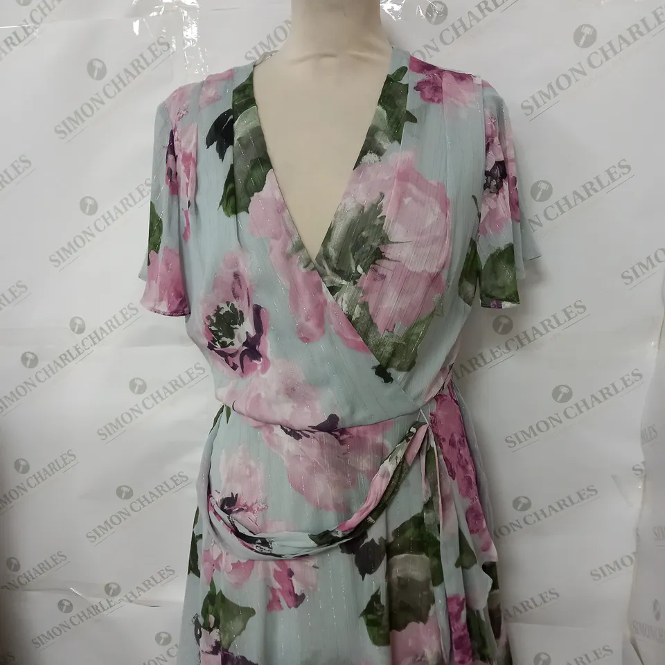 GINA BACCONI RANGE FLORAL DRESS SIZE 10