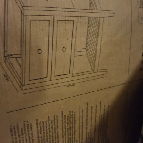 BOXED PERMA FREE STANDING BASIN CABINET