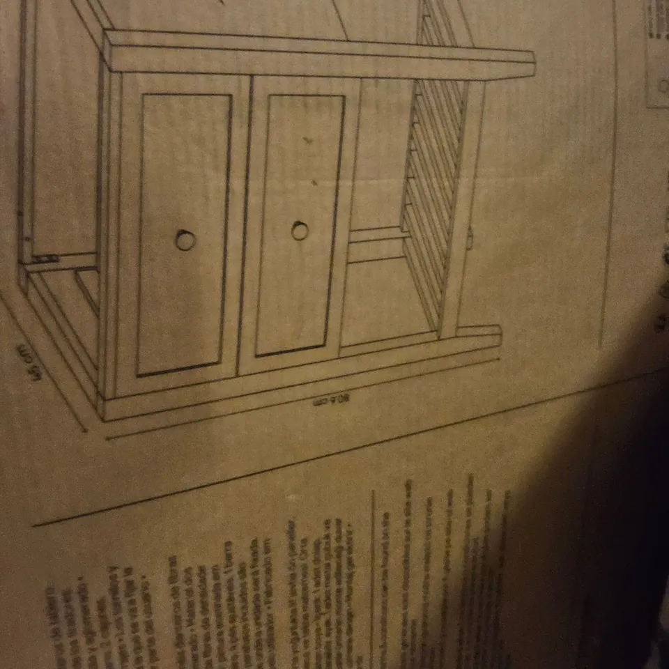 BOXED PERMA FREE STANDING BASIN CABINET