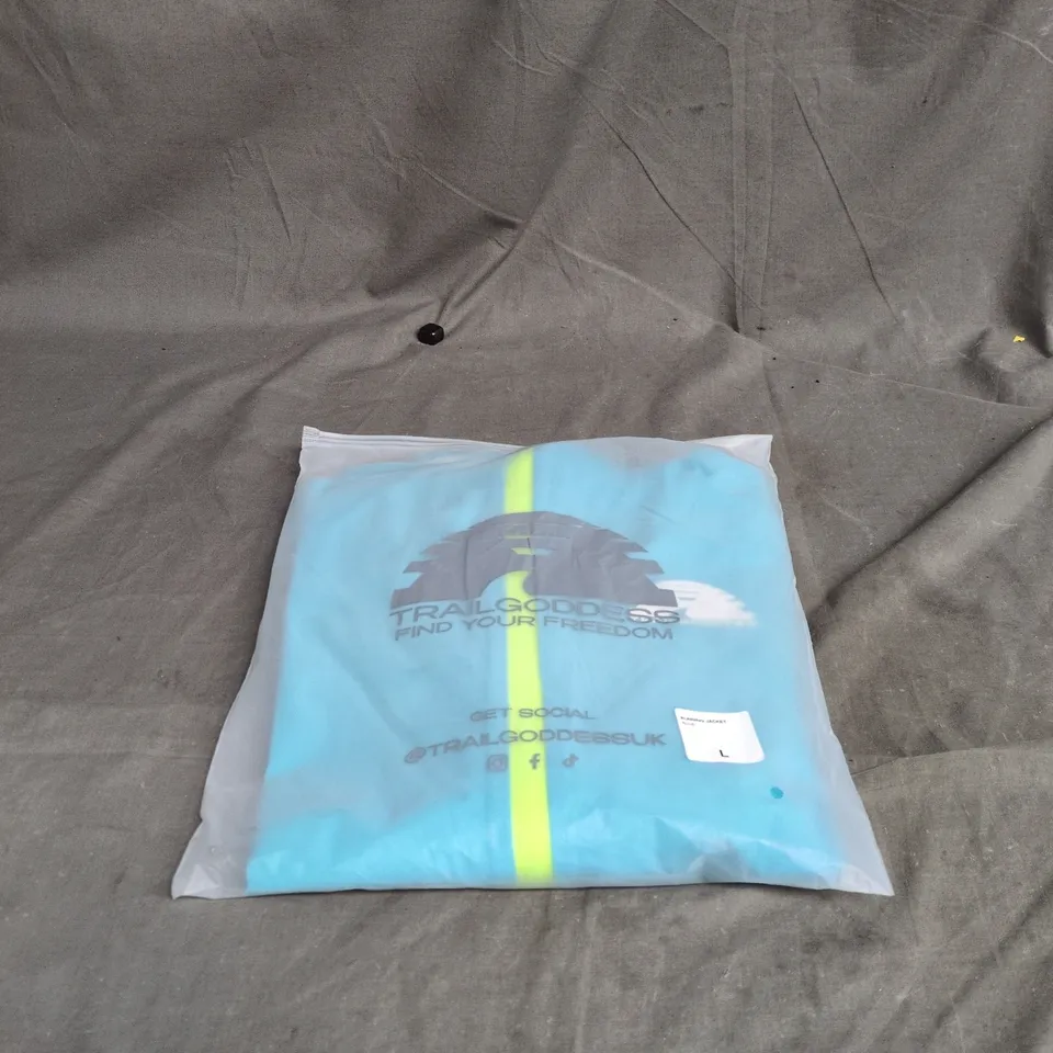 TRAIL GODDESS RUNNING JACKET BLUE LARGE