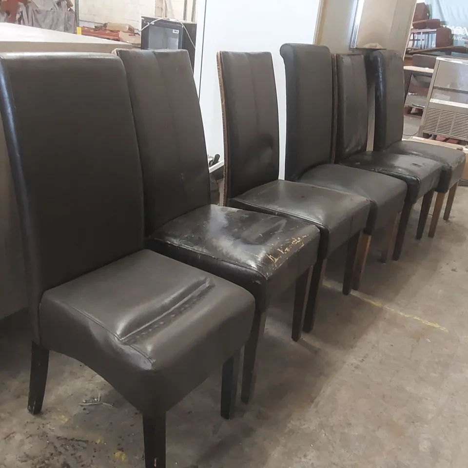 SET OF 6x ASSORTED RESTAURANT CHAIRS