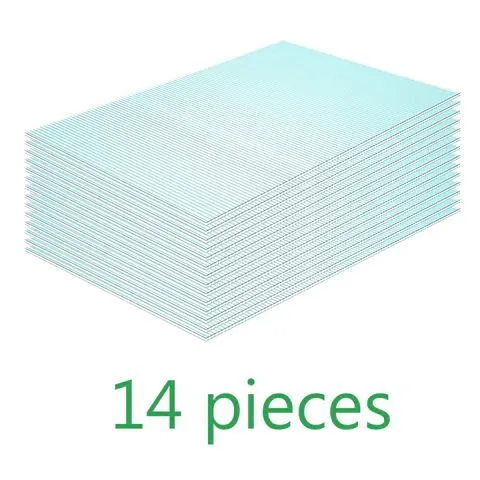 LIVINGANDHOME 14PCS CLEAR POLYCARBONATE SHEETS FOR GREENHOUSE COVERING, PM0456