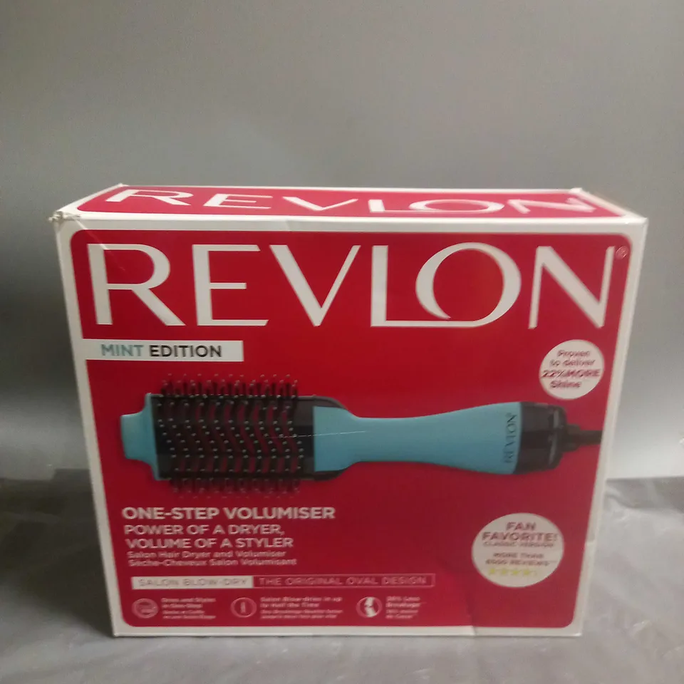 REVLON ONE-STEP VOLUMISER BLOW DRY BRUSH MINT EDITION 