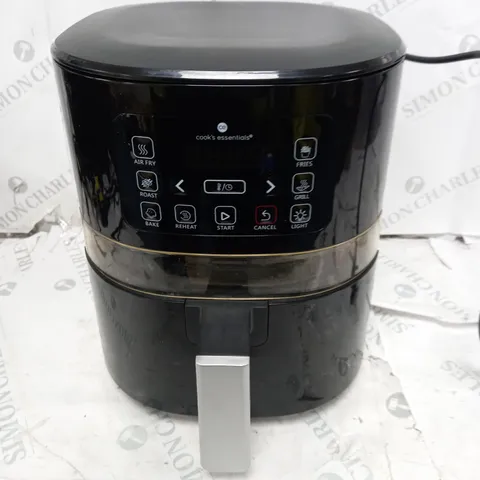 BOXED COOK'S ESSENTIALS AIR FRYER - BLACK