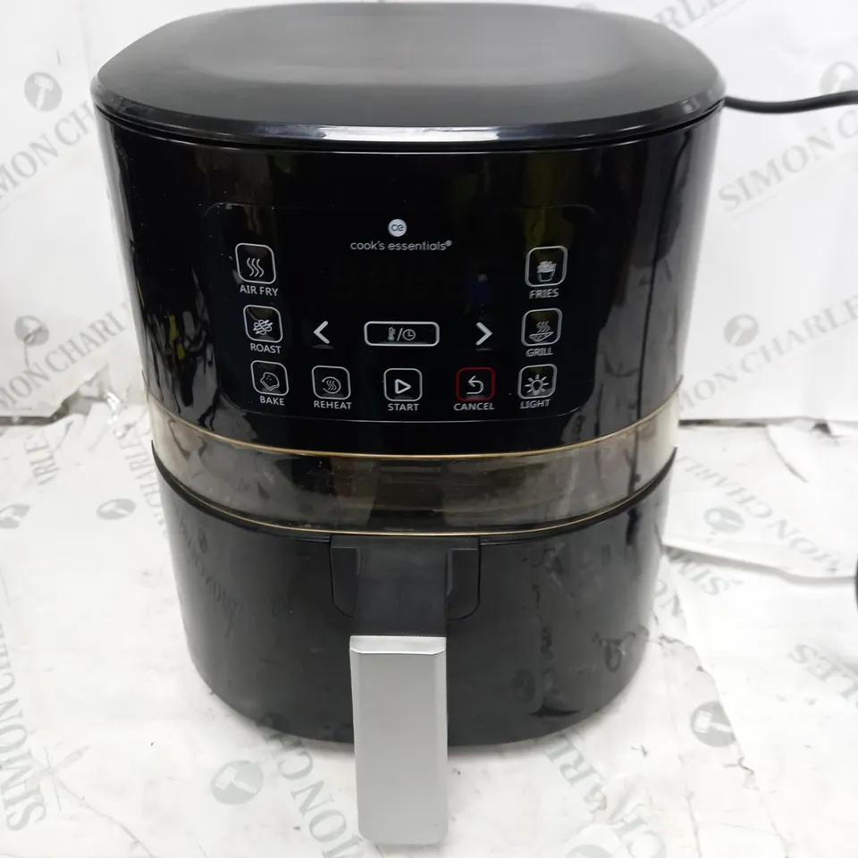 BOXED COOK'S ESSENTIALS AIR FRYER - BLACK