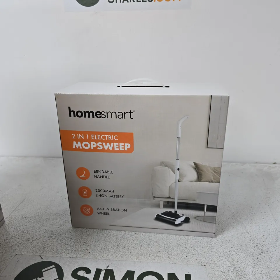 HOMESMART 2-IN-1 ELECTRIC MOPSWEEP – BOXED