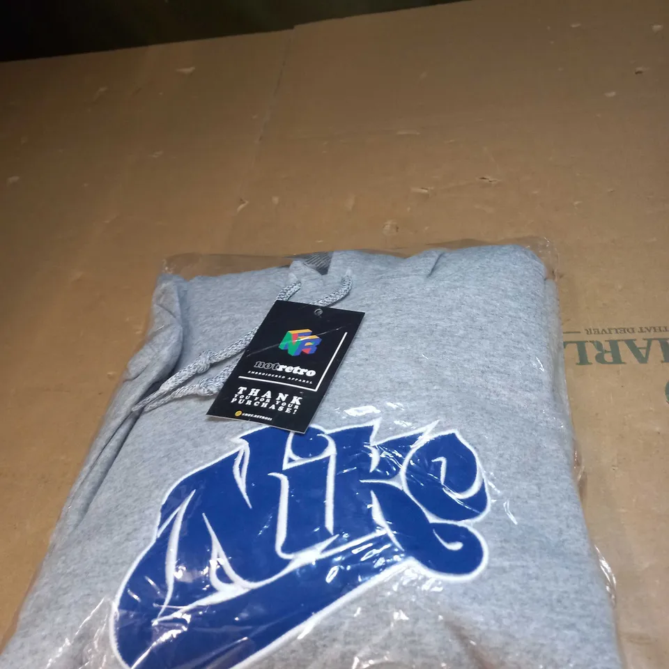 NIKE LOGO GREY HOODY SIZE UNSPECIFIED