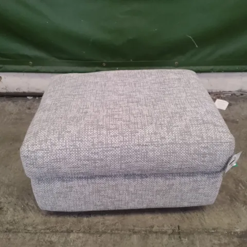 QUALITY DESIGNER G-PLAN SEATTLE STORAGE FOOTSTOOL - REMCO LIGHT GREY