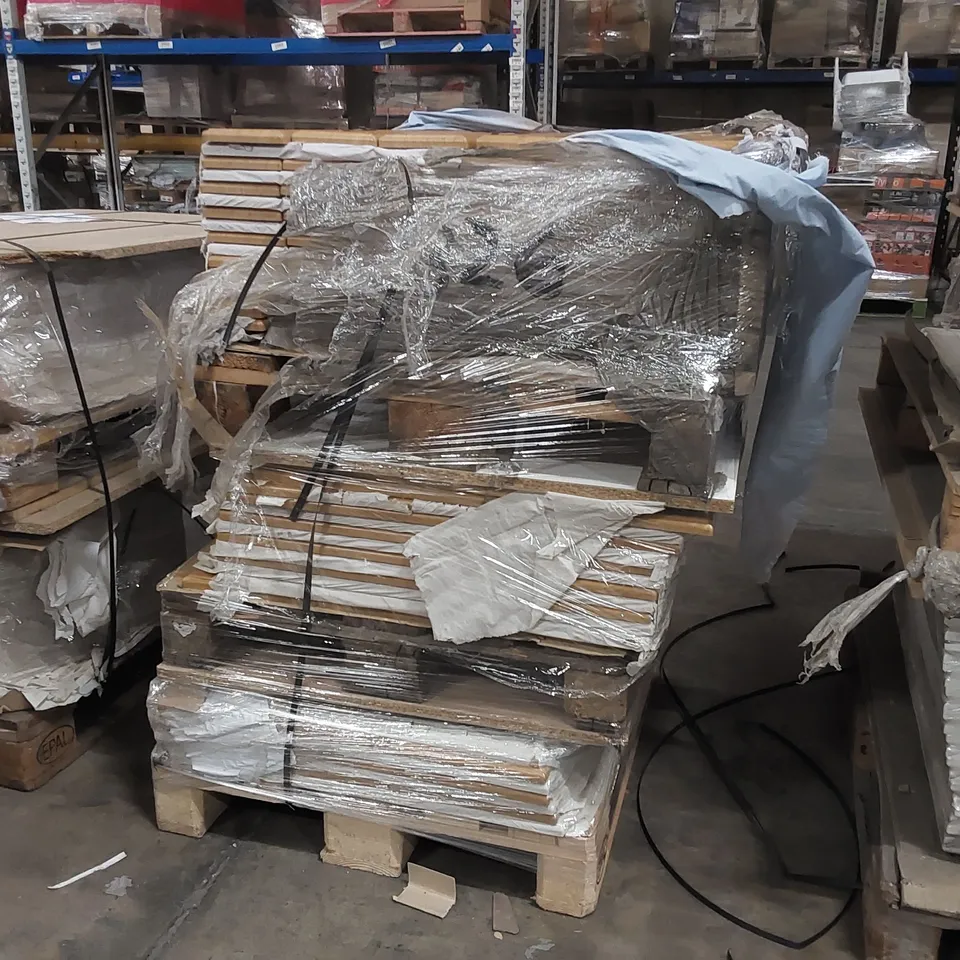 PALLET OF LARGE QUANTITY OF KITCHENS/BEDROOM REPLACEMENT CABINET DOOR/DRAWER/END PANELS IN ASSORTED SIZES