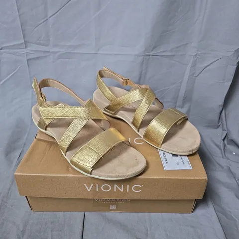 VIONIC REST RAYA SANDALS - GOLD - SIZE 7