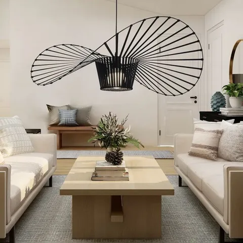 BOXED CARLOSE 1-LIGHT BLACK UNIQUE/STATEMENT PENDANT 