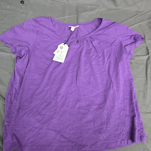 SEASALT CORNWALL APPLETREE T-SHIRT – PANSY PURPLE, UK 18 (EU 46, US 14)