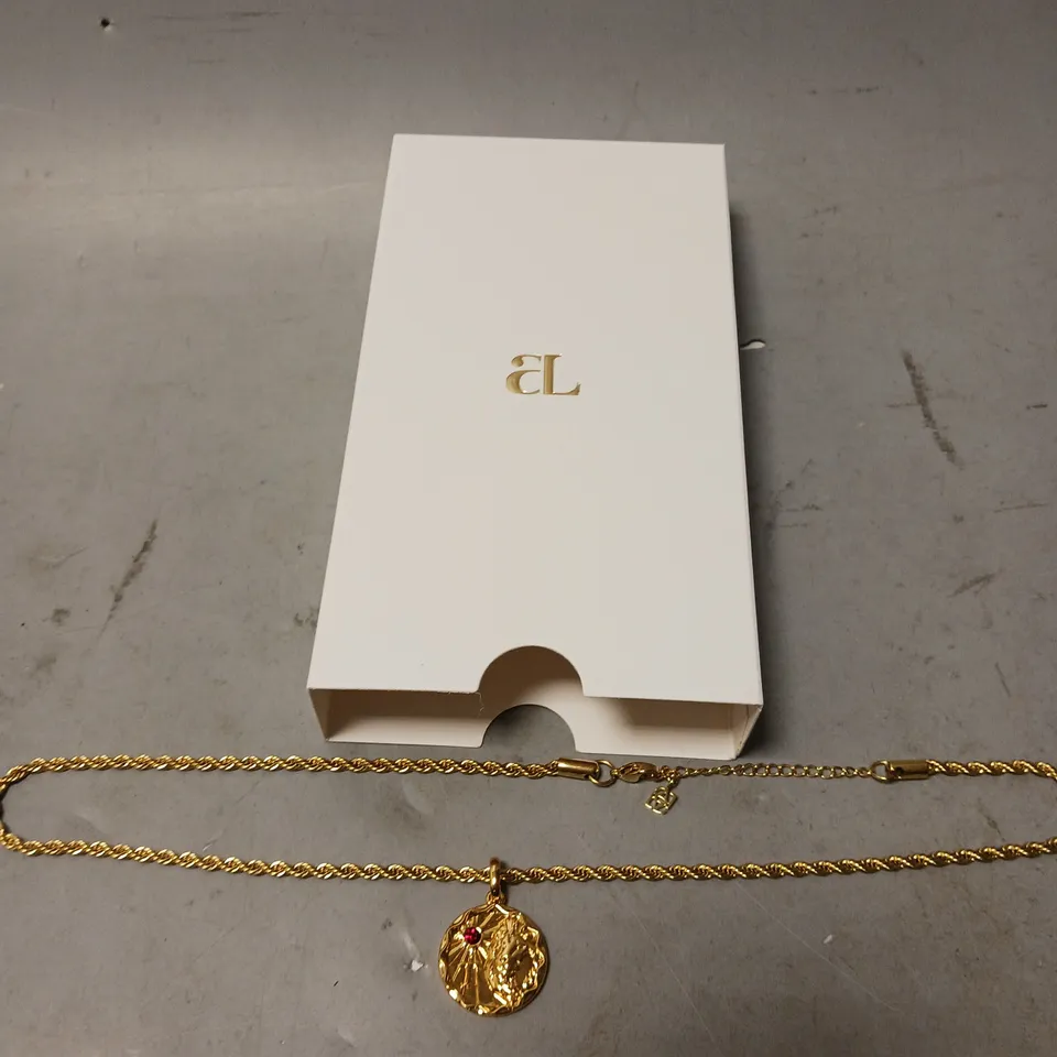 BOXED ABBOTTLYON STRONG THAN THE STORM GOLDEN NECKLACE 