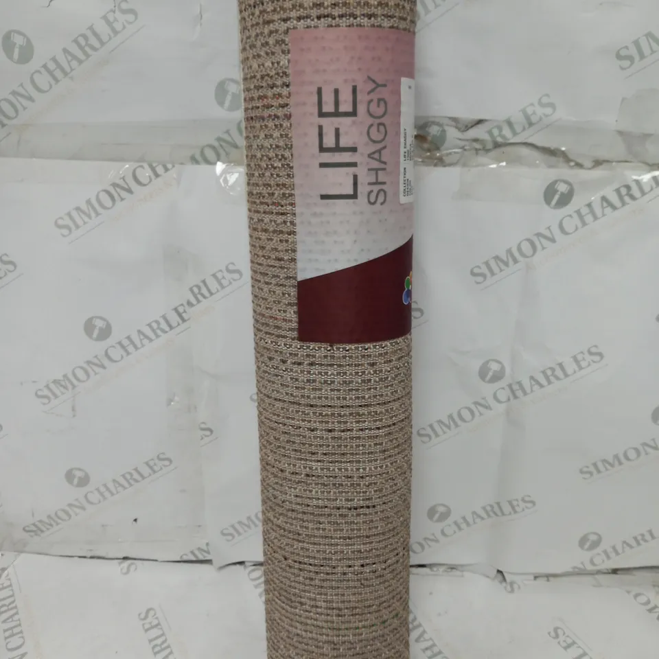 AYYILDIZ MODERN LIFE SHAGGY AREA RUG BEIGE BROWN 60 X 110CM