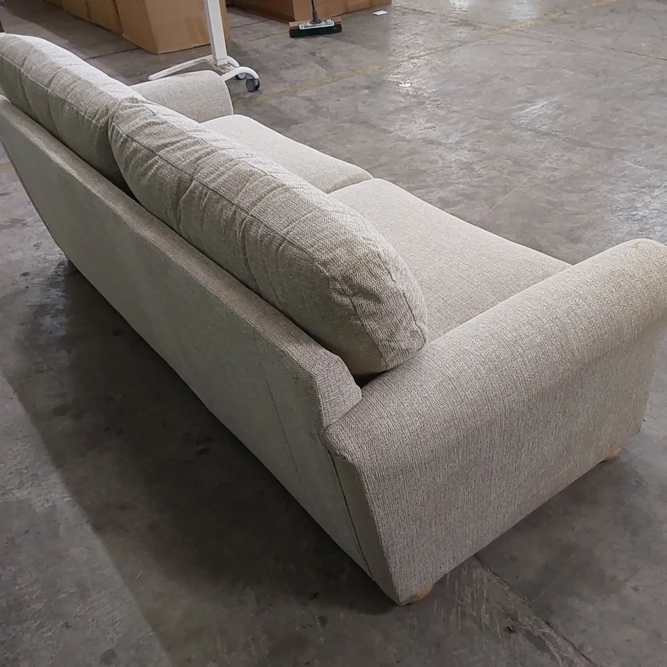 DESIGNER LARGE FABRIC UPHOLSTERED SOFA 