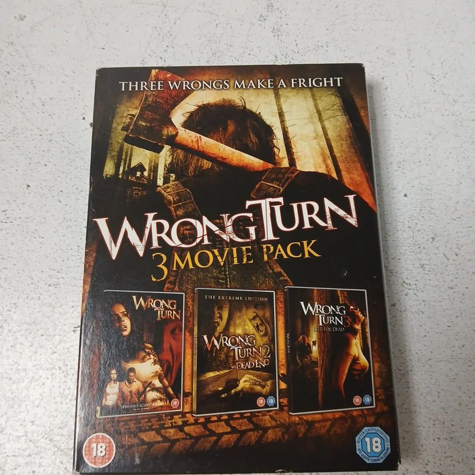 WRONG TURN MOVIE PACK – 3 DVD BOX SET