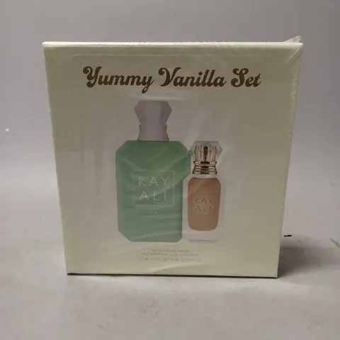 BOXED AND SEALED KAYLI YUMMY VANILLA SET X2 EAU DE PARFUM 50ML/10ML