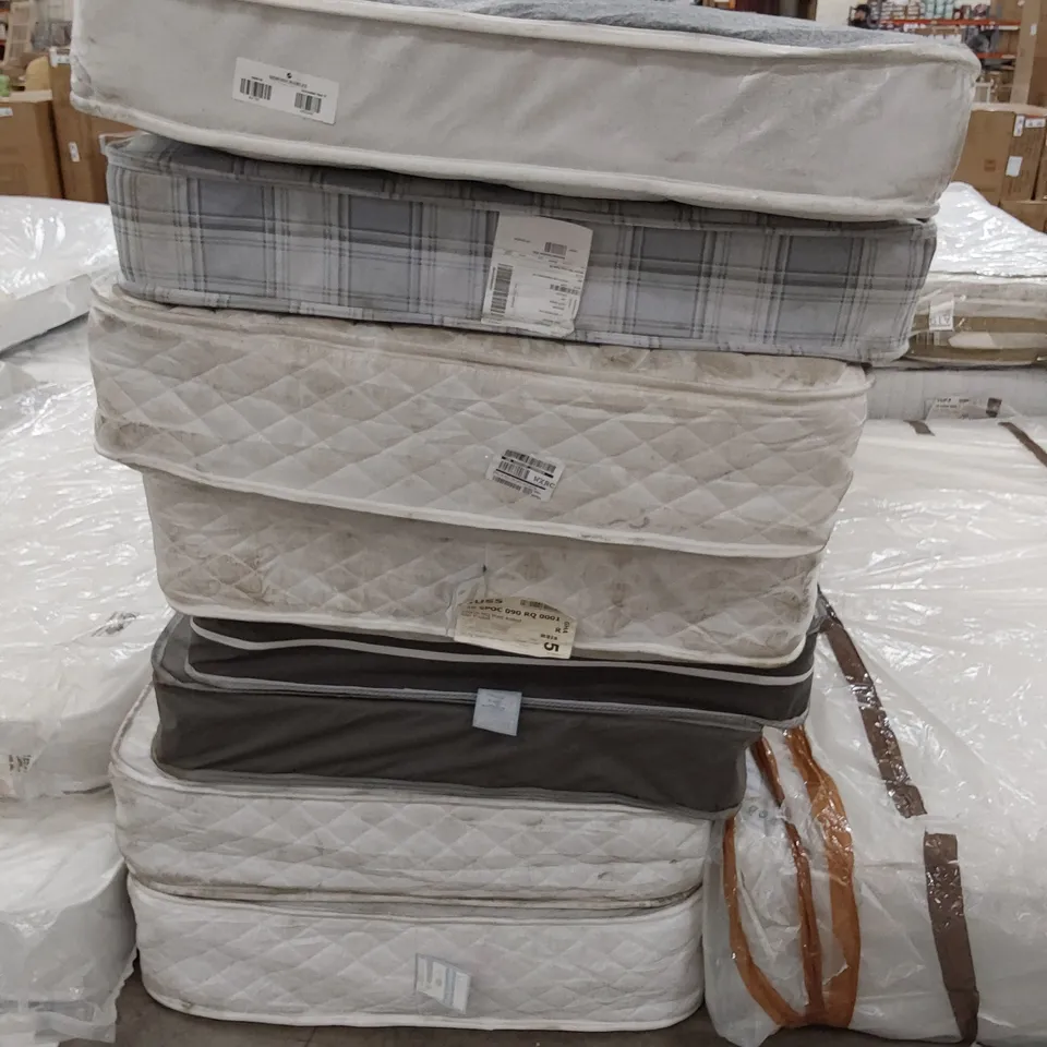 APPROXIMATELY EIGHT UNBAGGED 3' SINGLE MATTRESSES 