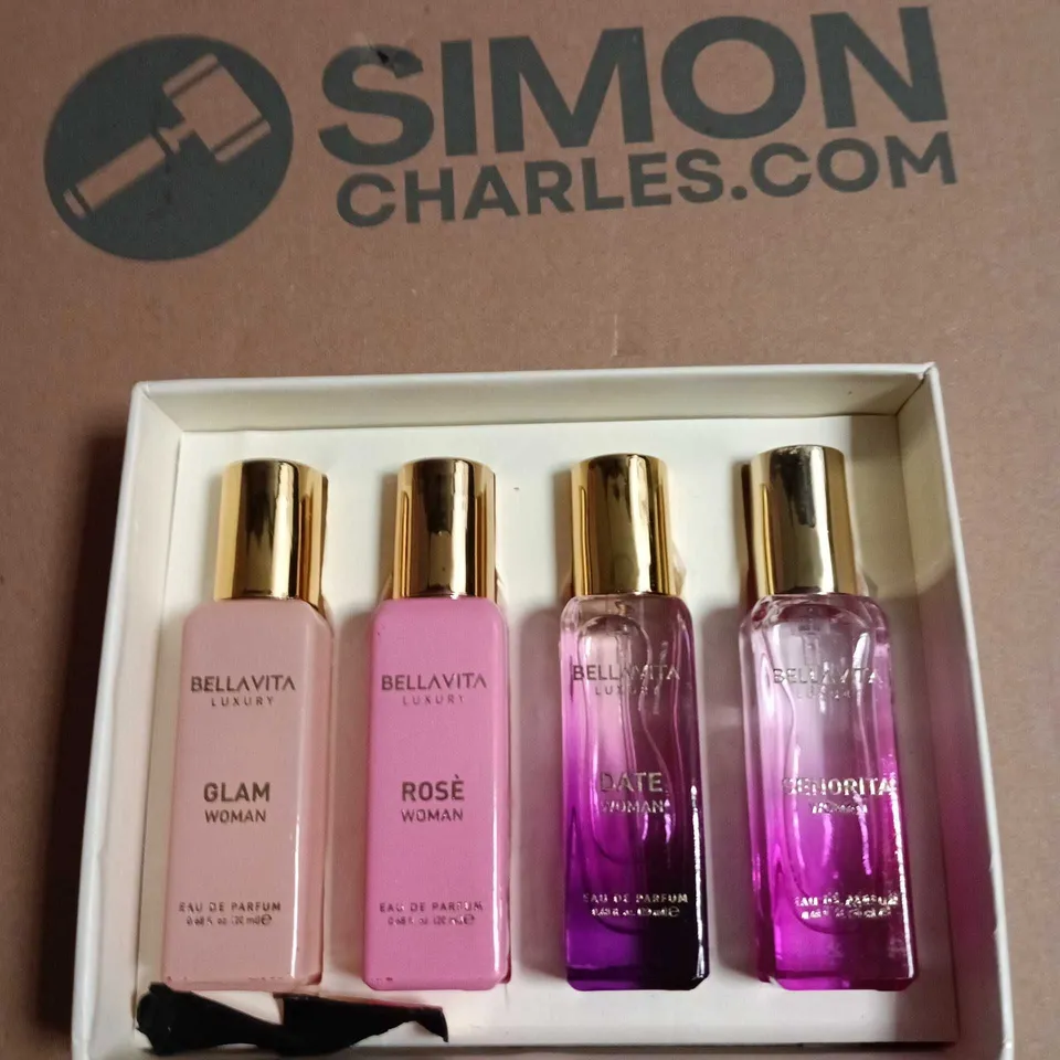 BELLAVITA LUXURY GIFT SET FOR WOMEN – 4 X 20ML EDP (BOXED)