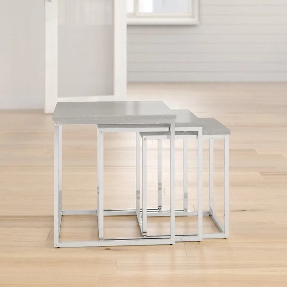 BOXED CHARISMA 3 PIECE NEST OF TABLES (1 BOX)