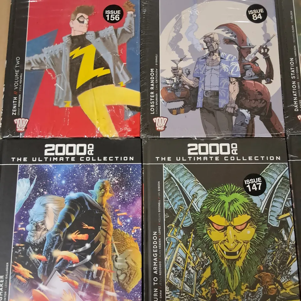 LOT OF 8 ASSORTED 2000AD GRAPHIC NOVELS