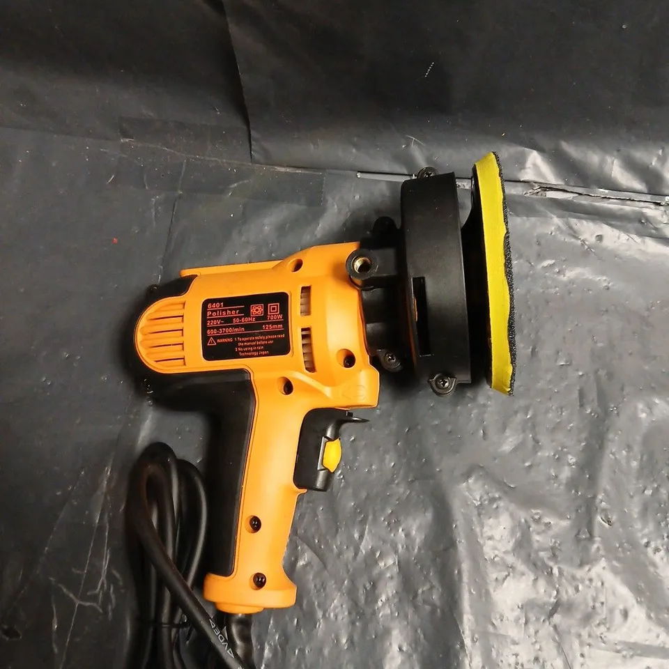 CORDED POLISHER WITH 125MM PAD – ORANGE/BLACK 