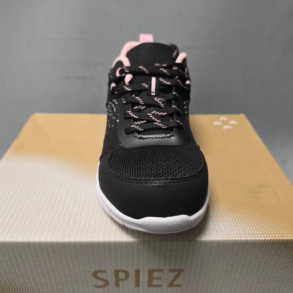 BOXED SPIEZ PINK & BLACK SAFETY BOOTS - EU 35