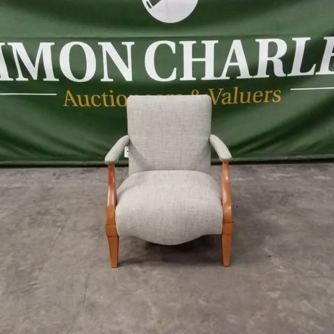 QUALITY HIGH-END DESIGNER FABRIC ACCENT CHAIR