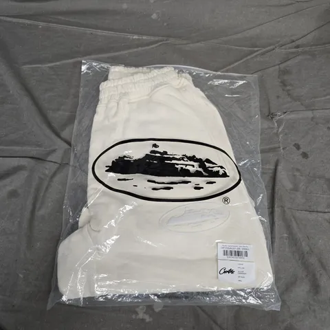 BAGGED CORTEZ ISLAND SWEATSHORTS – OFF-WHITE, SMALL (CRTZ0529-201-SM)